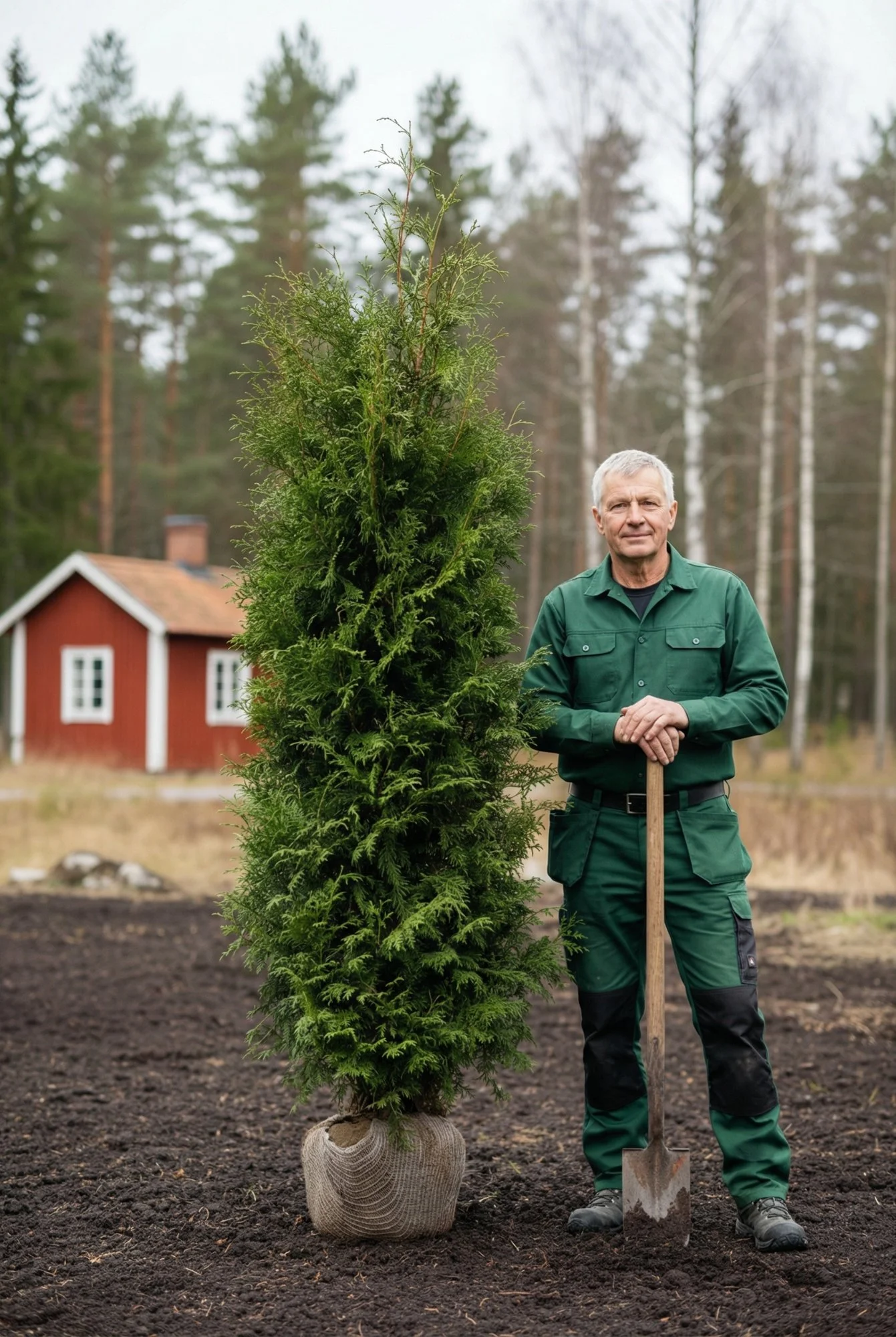Kartiotuija aita Genius Paketti Juuripaakku 200-240cm - Tarjoaa välittömän yksityisyyden
